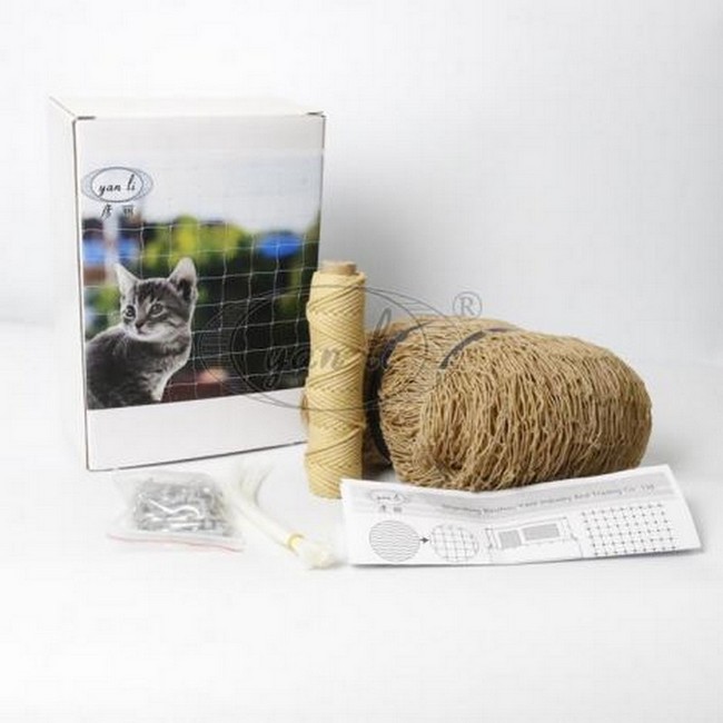 4m×3m stone cat safety net extreme tear proof and bite resistant 30mm mesh size 9a
