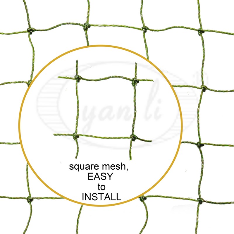 2m×1.5m Olive Cat Safety Net And Bite Resistant