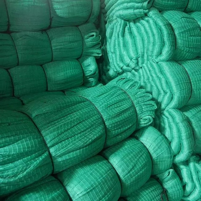 china high quality pe/hdpe+uv material green blue fishing net 10a